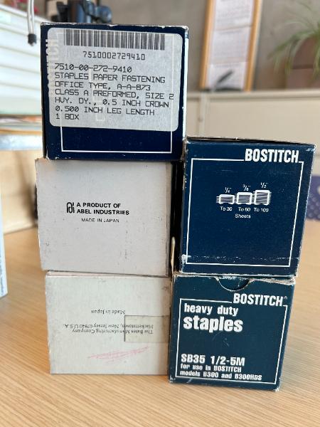 5 Boxes of Staples