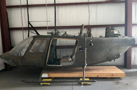 Scrap Bell OH58A Aircraft, SN: 71-20595