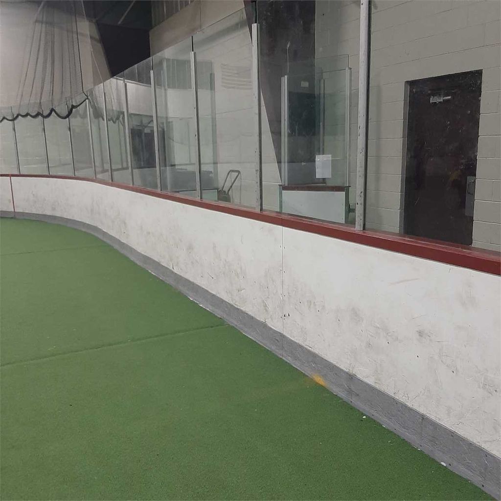 Indoor ice hockey arena boards and glass - photo 1