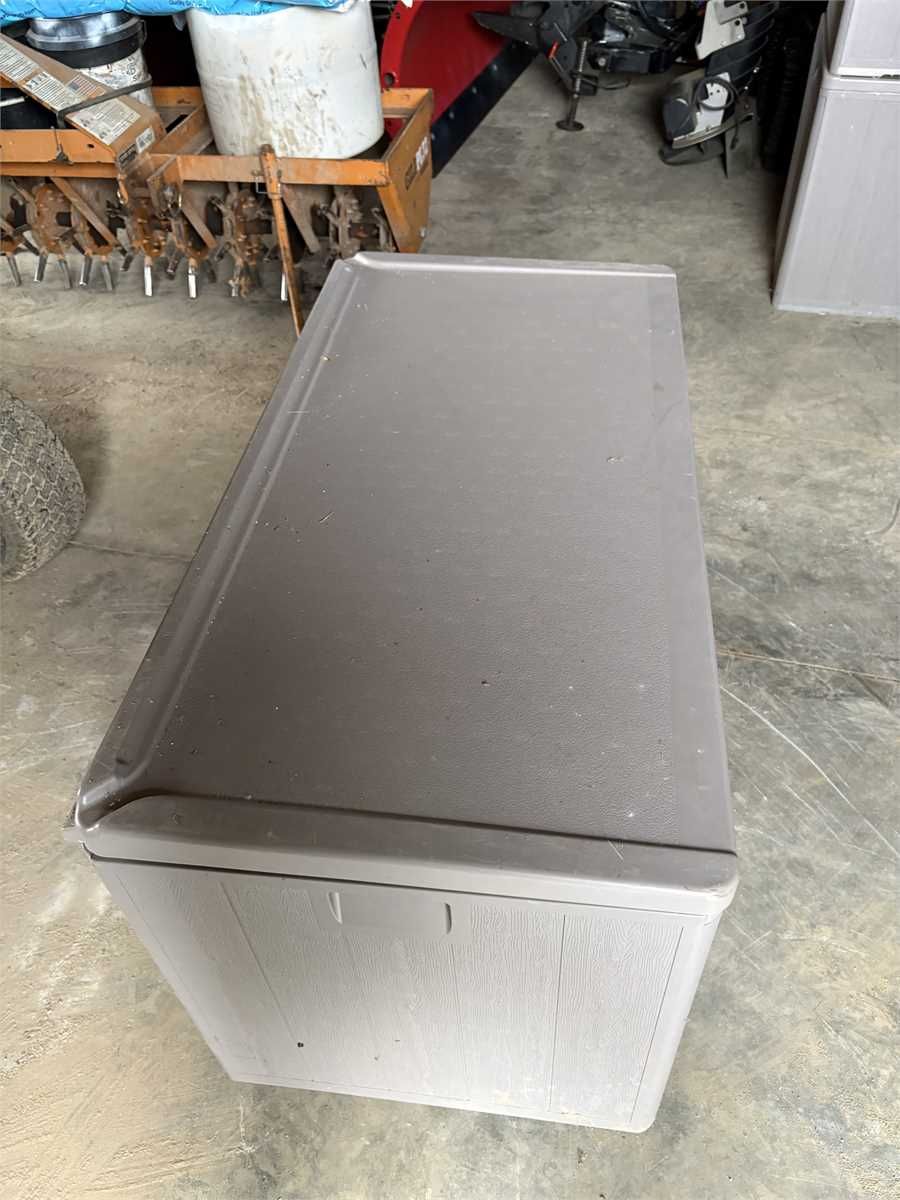 Lot of (3) Poly Deck Storage Boxes — 46" x 22.5" x 24" — photo 1