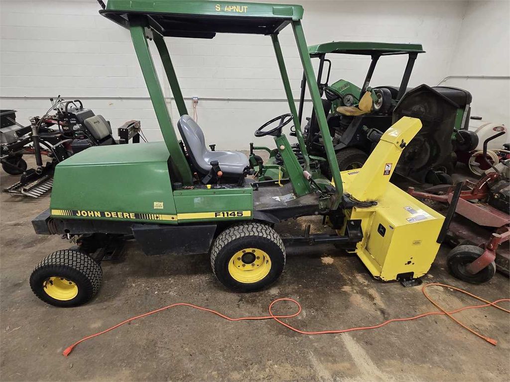John Deere F1145 front 72" mower with snowblower - photo 1
