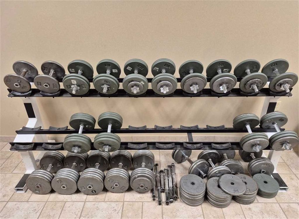 Assorted Dumbbells with Rack - photo 1