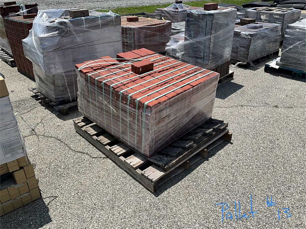 One Pallet of Clay Non-Permeable Pavers (Color: Red) - photo 1