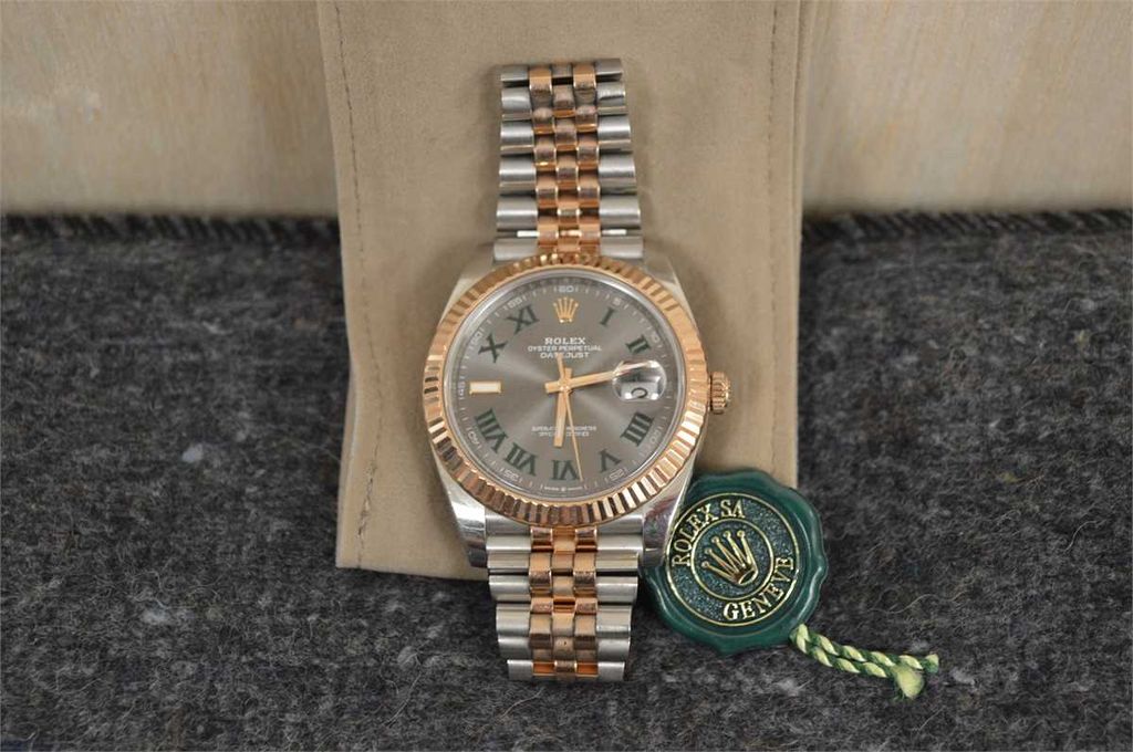 Rolex Datejust 41 Wimbledon Dial Slate Grey Watch - photo 1