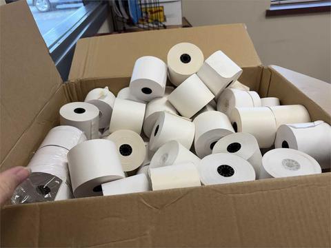 Adding Machine Tape - Lot of approximately 50