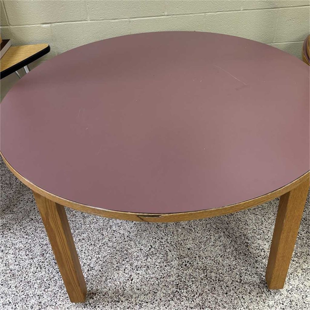 Round Wooden Activity Table - photo 1