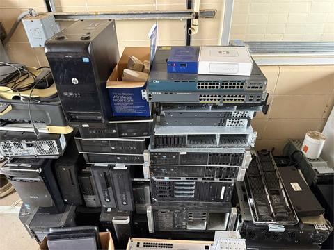 IT Equipment LOT Switches Monitors Laptops Servers Components