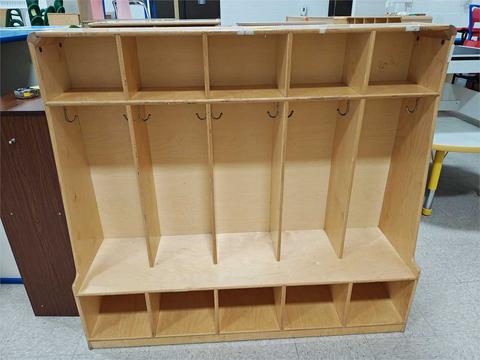 Lot of 4 Wood Cubbies