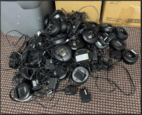 Lot of Portable Two-Way Radios
