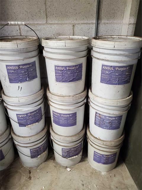 Lot of 10 pails of Ansul PURPLE-K Dry Chemical