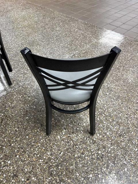 Black and gray chairs