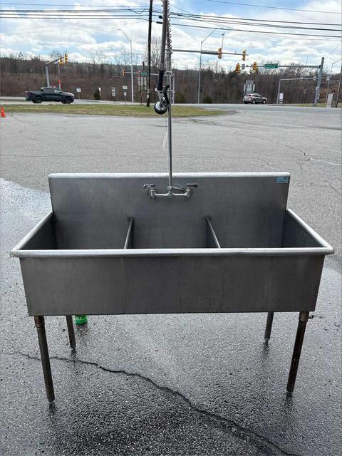Commercial Stainless Steel Bar Sink / Utility Sink with Prep Area