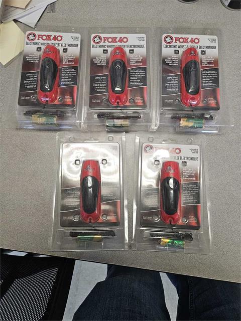 Unopened new Fox 40 electronic whistles