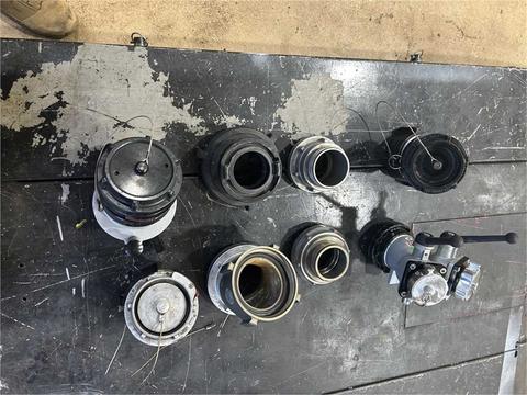 Various fire hose fittings