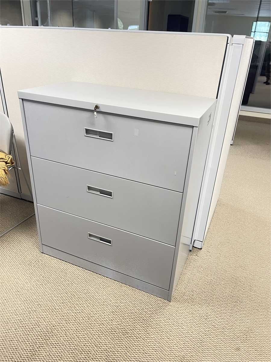 3 Drawer Metal Lateral Filing Cabinet - photo 1