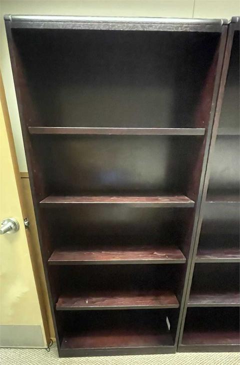 5-Shelf Wooden Bookcase