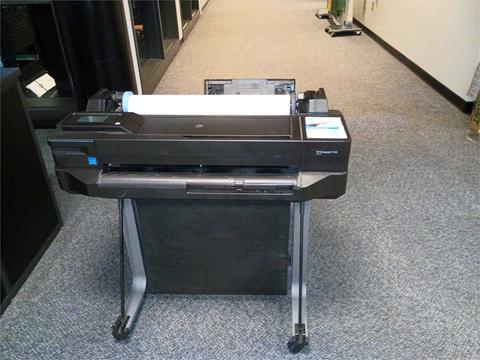 HP DesignJet T120 - government surplus lot currently bid at $1 in Reynoldsville, PA