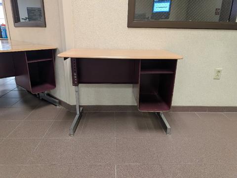 Adjustable Compact Desks with Side Storage (Qty 1)