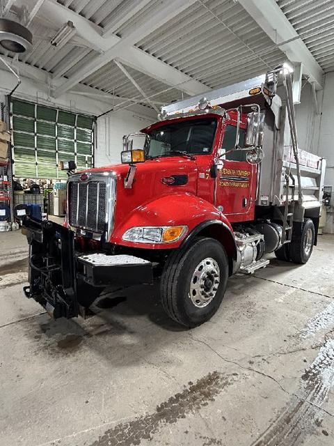 2016 Peterbilt 348 municipal dump truck.