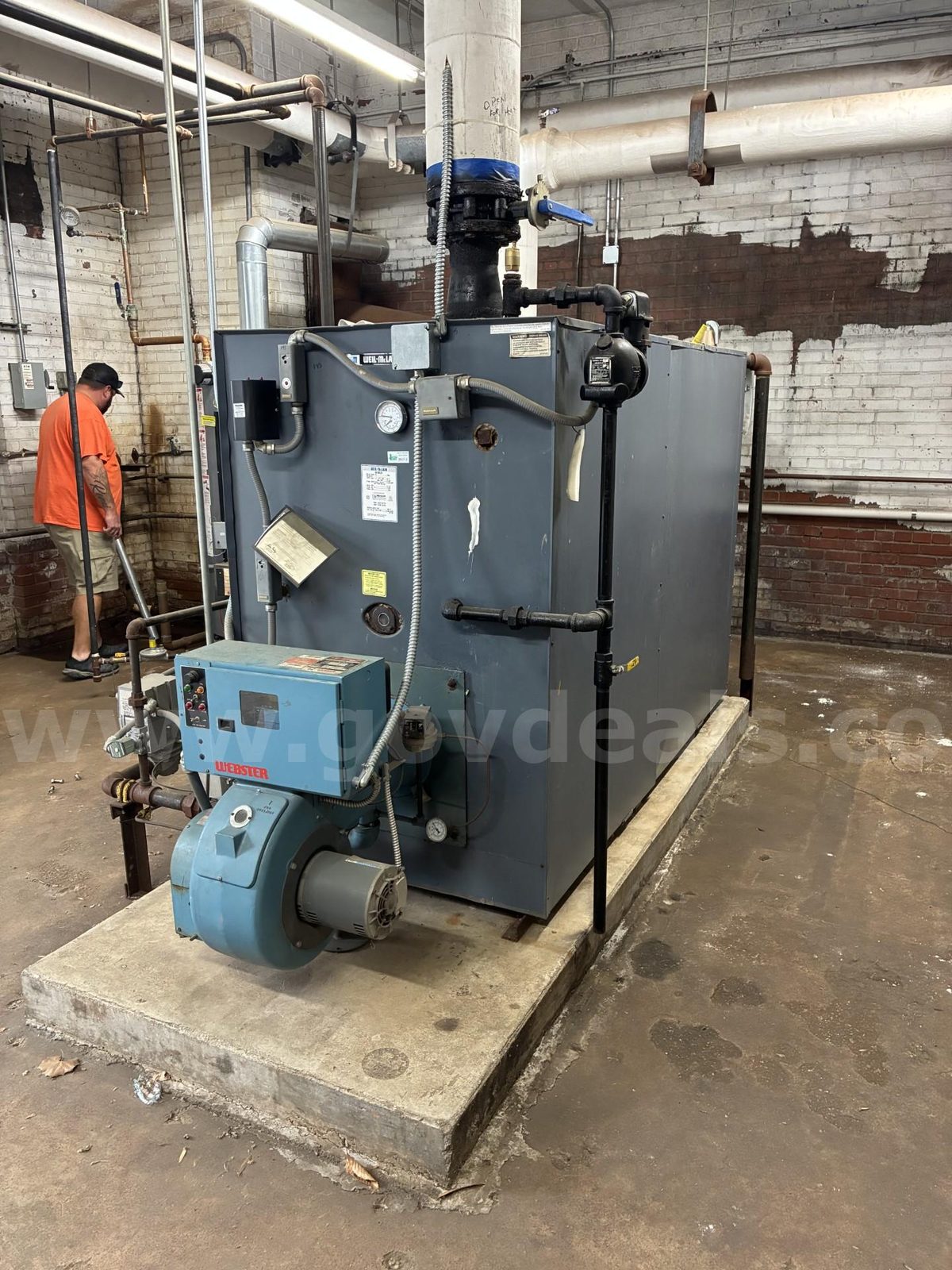 2,452,000 BTU//HN NATIONAL GAS BOILER, a US government surplus lot with no bids, in Rockingham, NC