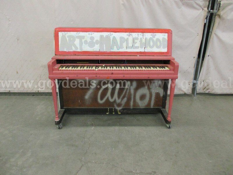 Wurlitzer Piano - C2, a US government surplus lot with no bids, in Nashville, TN
