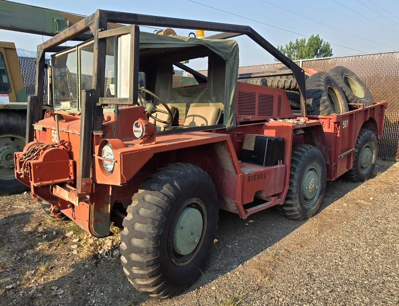 1971 M561 Gamma Goat  6x6 with Fire Package, a US government surplus lot with no bids, in Helena, MT