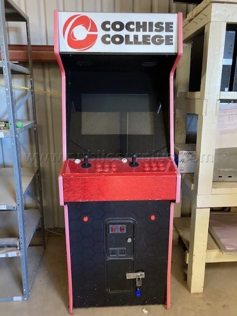 Arcade console, a US government surplus lot with no bids, in Douglas, AZ