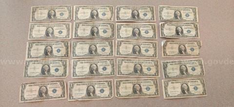 81 Silver Certificate Dollar Bills