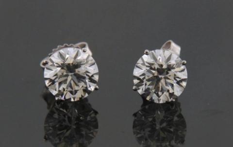 Women's Earrings 14kt White Gold
