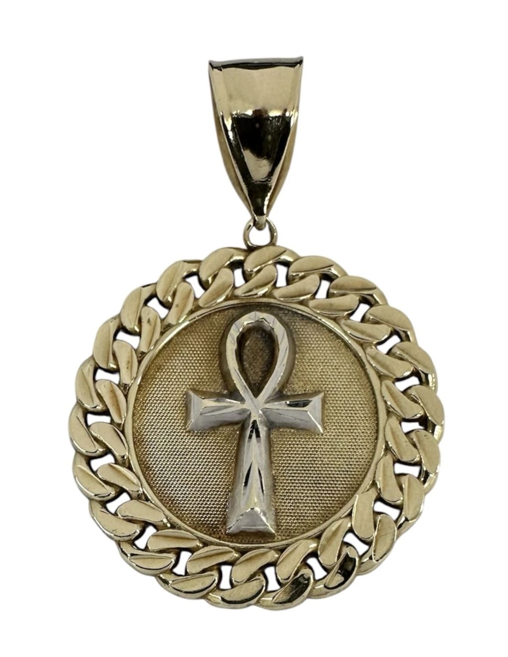 Unisex Charm 10kt Yellow and White Gold — photo 1