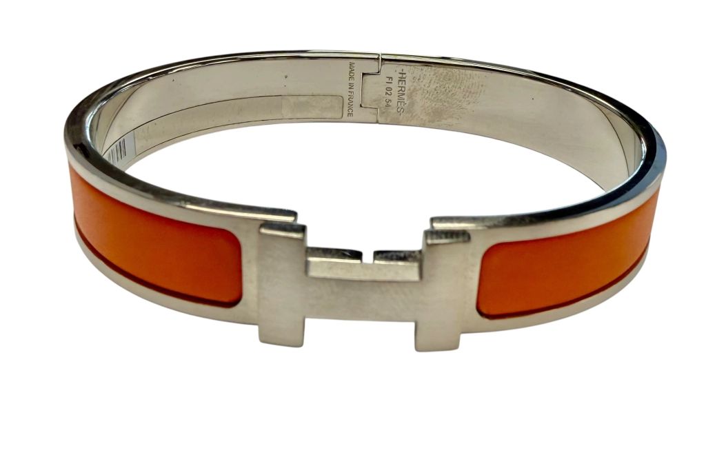 Hermes Click HH Orange Unisex Bracelet Stainless Steel - photo 1