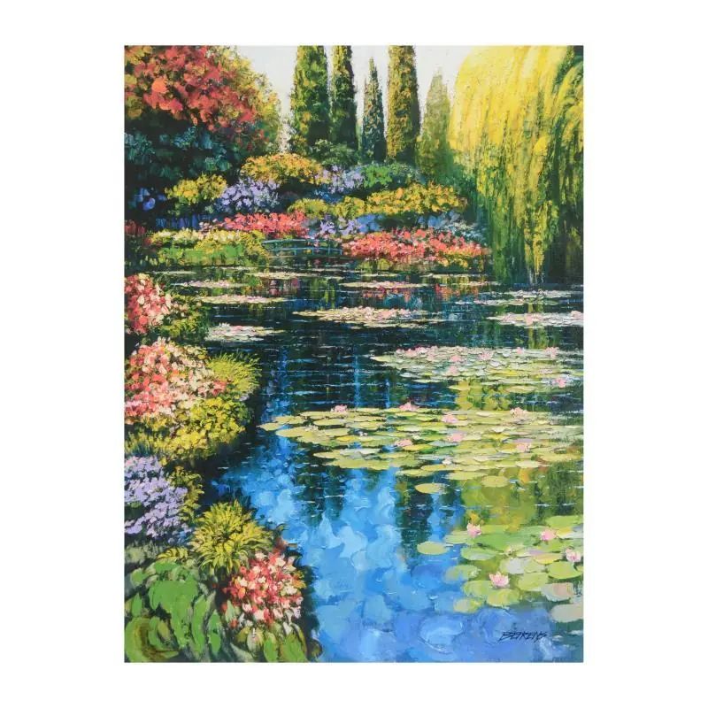 Howard Behrens (1933-2014), "Shimmering Waters Of Giverny" Limited Edition on Canvas, Numbered and Signed with COA. — photo 1