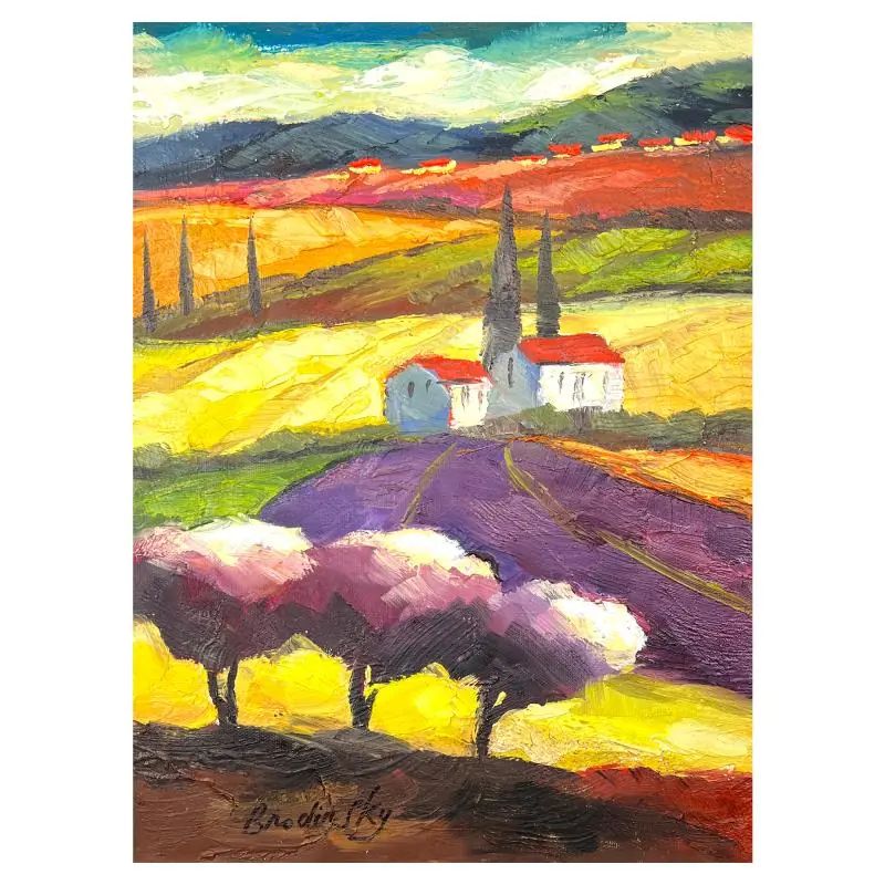 Slava Brodinsky, Hand Signed Original Painting on Canvas with LOA — photo 1