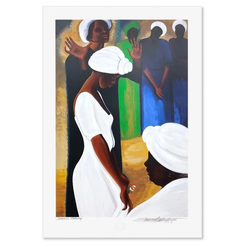 Bernard Hoyes, "Sharon's Blessing" Limited Edition Printer's Proof Serigraph, Numbered and Hand Signed with LOA — photo 1