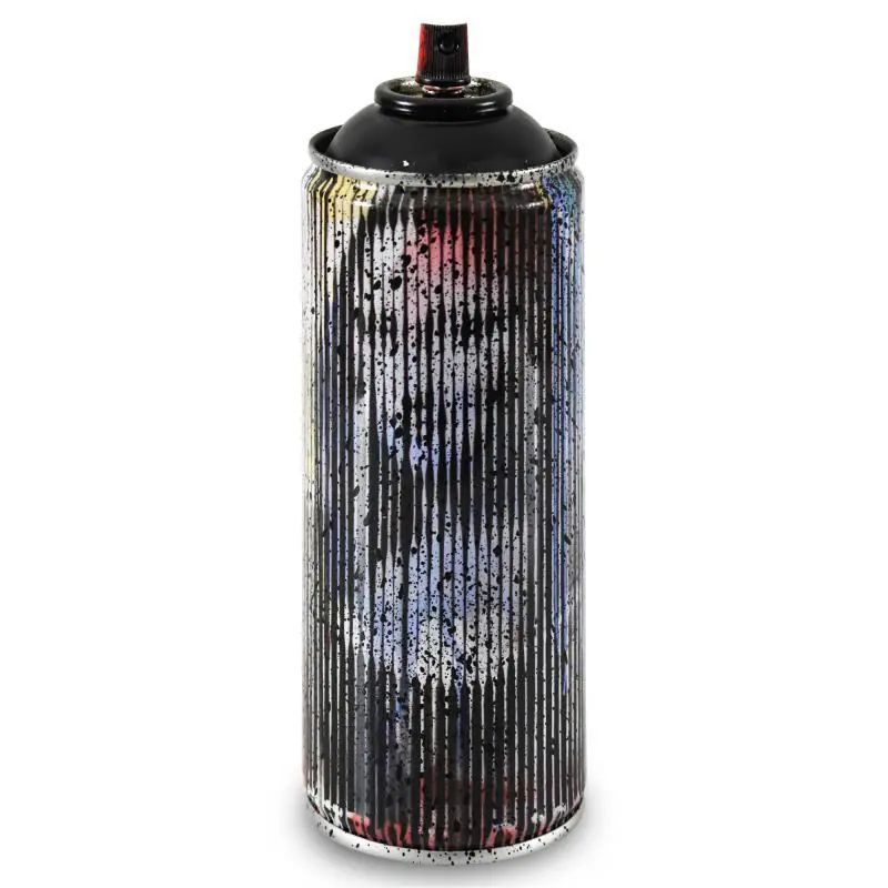 Mr. Brainwash, "Mona Lisa (Black)" Limited Edition Hand Painted Spray Can with Plate Signature. — photo 1