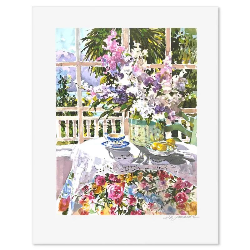 Marilyn Simandle, "Lilacs and Lace" Limited Edition Printers Proof, Numbered and Hand Signed with LOA — photo 1