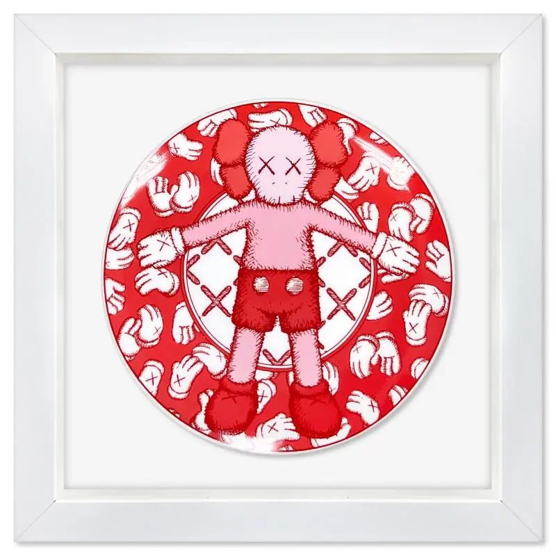 KAWS, Framed Porcelain Plate. — photo 1