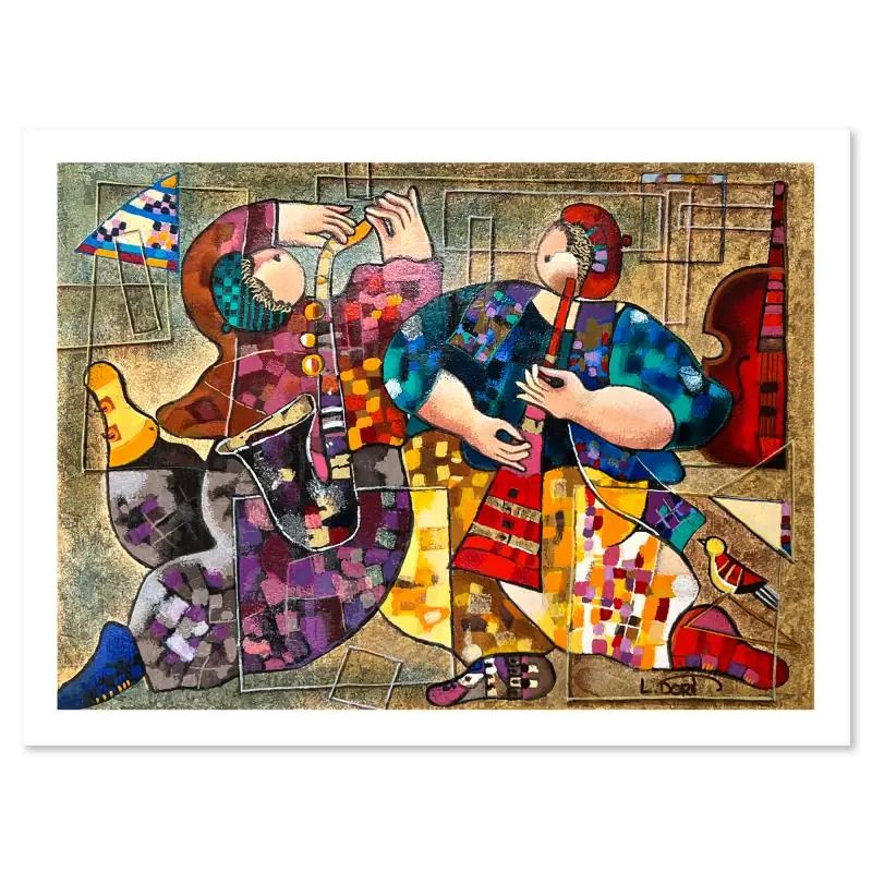 Dorit Levi, "Jazz Dancers" Limited Edition Serigraph, Hand Signed and Numbered with LOA - photo 1