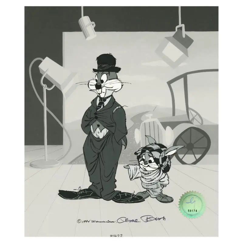 Chuck Jones (1912-2002), "The Kid" Hand Signed Limited Edition Animation Cel with Hand Painted Color; COA - photo 1