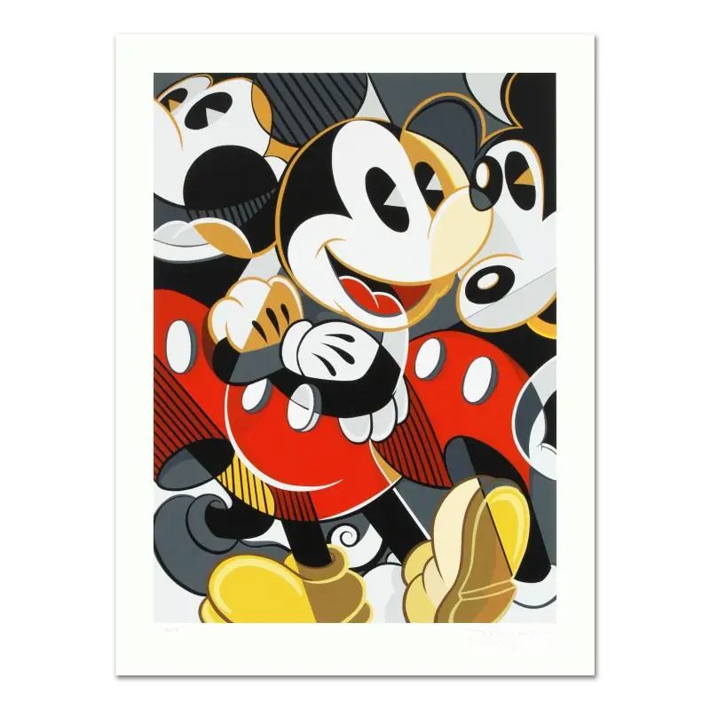 Tim Rogerson, "Mousing Around #3" Limited Edition Serigraph from Disney Fine Art, Numbered and Hand Signed with LOA - photo 1