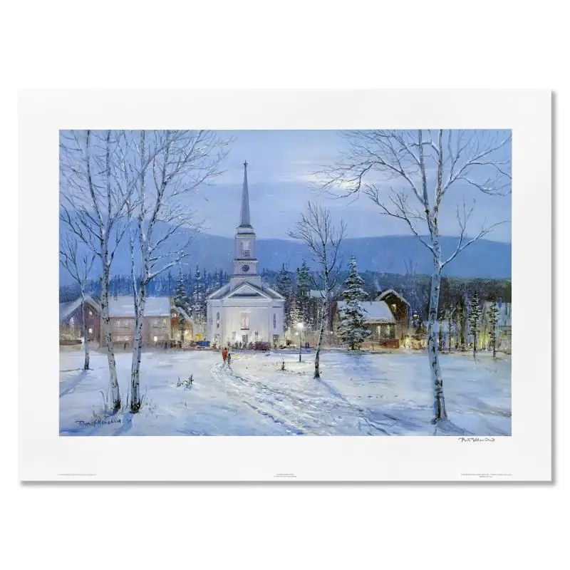 Peter Ellenshaw (1913-2007), "Winter Homecoming" Limited Edition Lithograph, Numbered and Hand Signed with LOA - photo 1