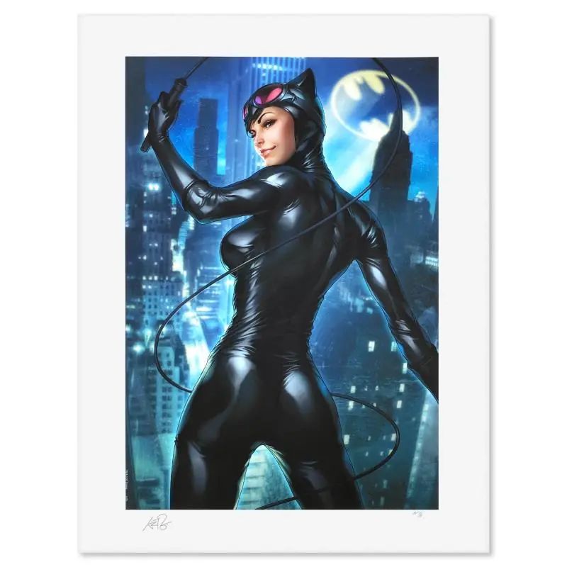 DC Comics & Stanley "Artgerm" Lau, "Gotham Sirens: Catwoman" Limited Edition, PP Numbered 3/4 and Signed with LOA - photo 1