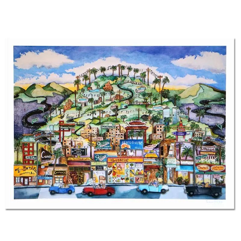 Linnea Pergola, "I Love LA" 3D Limited Edition, Hand Signed with LOA - photo 1