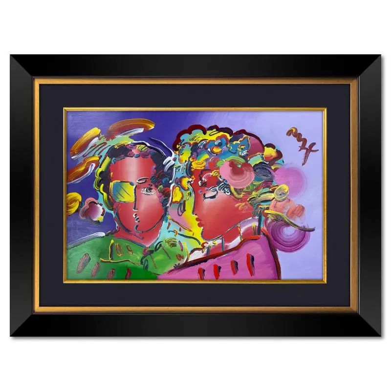 Peter Max, "Zero in Love" Framed One-of-a-Kind Acrylic Mixed Media (36.5" x 48.5"), Hand Signed - photo 1