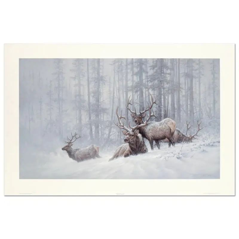 Larry Fanning (1938-2014), "Mountain Majesty - Bull Elk" Limited Edition Lithograph, Numbered and Hand Signed with LOA - photo 1