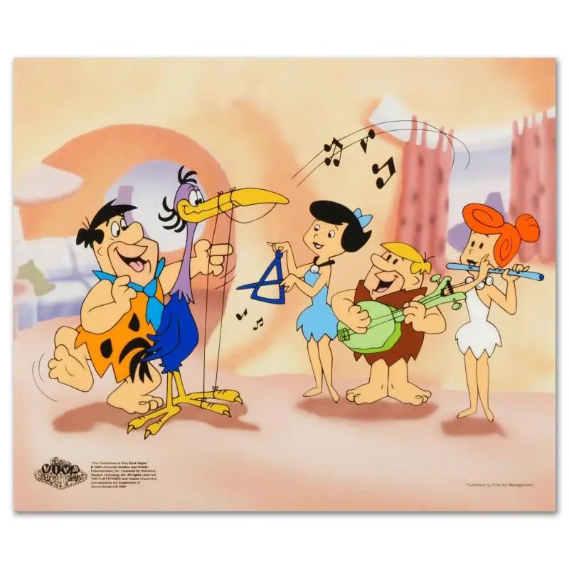 The Flintstones, "Fred Plays the Harp" Limited Edition Sericel with LOA - photo 1
