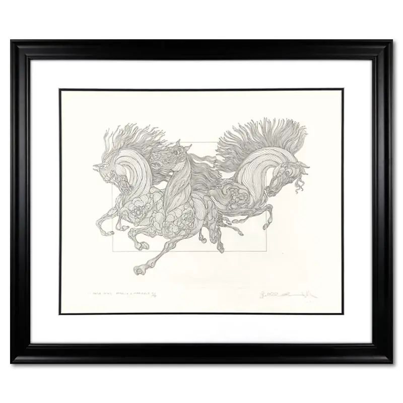 Guillaume Azoulay, "La Horla" Framed Limited Edition Etching, Numbered I/III and Hand Signed with LOA - photo 1