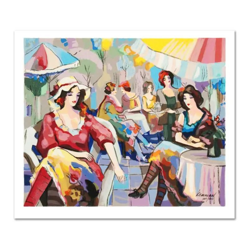 Michael Kerman, "Cafe" Limited Edition Serigraph, Numbered and Hand Signed with COA - photo 1