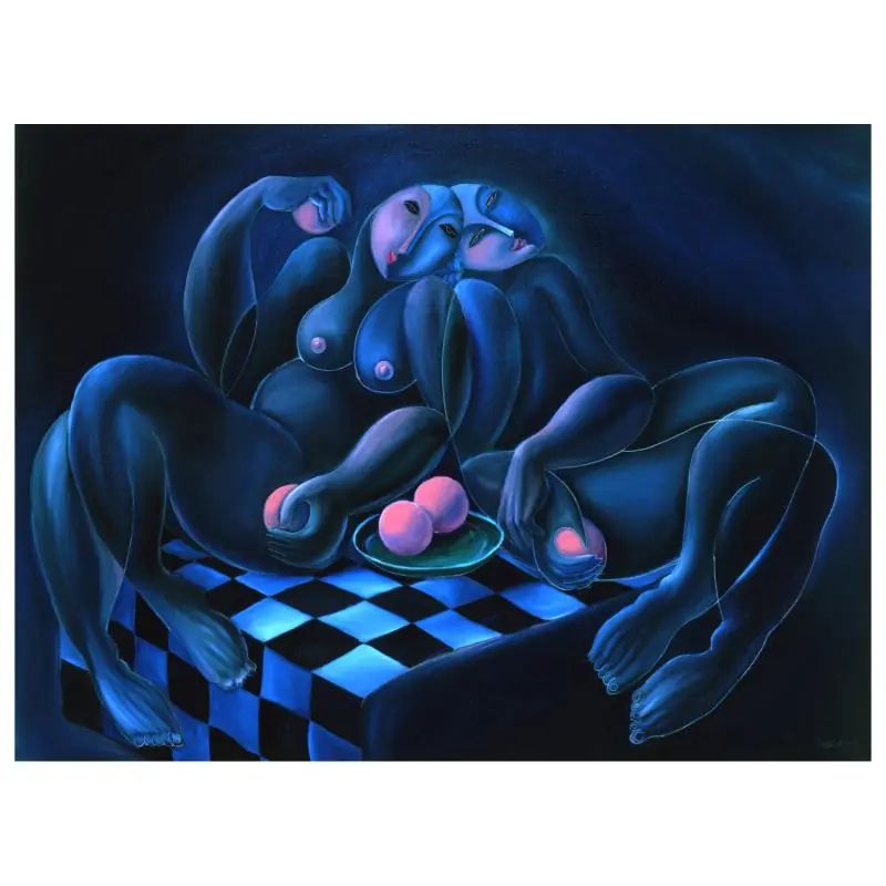 Yuroz, "Lovers" Hand Signed Limited Edition Serigraph with COA - photo 1