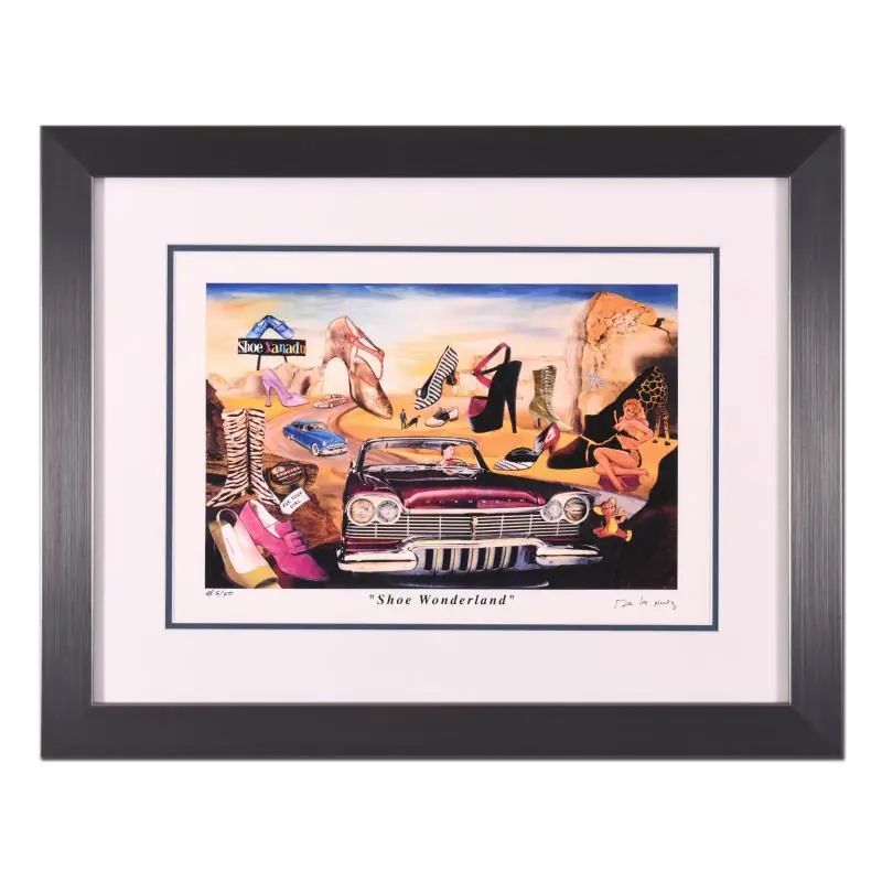 Nelson De La Nuez, "Shoe Wonderland" Framed Limited Edition Artist Proof, Numbered and Hand Signed with LOA - photo 1